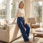 Women's High-Waist Wide-Leg Jeans