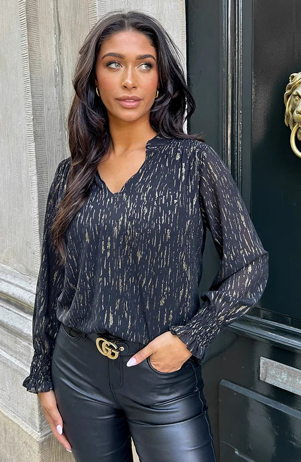 Van Laren | Lara Blouse met V-Hals