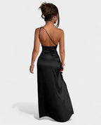 Amara | One-Shoulder Draped Maxi Dress