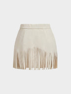 Amélie | Tassel-Detail Woven Skirt