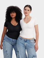 Aria | Second-Skin V-Neck Top