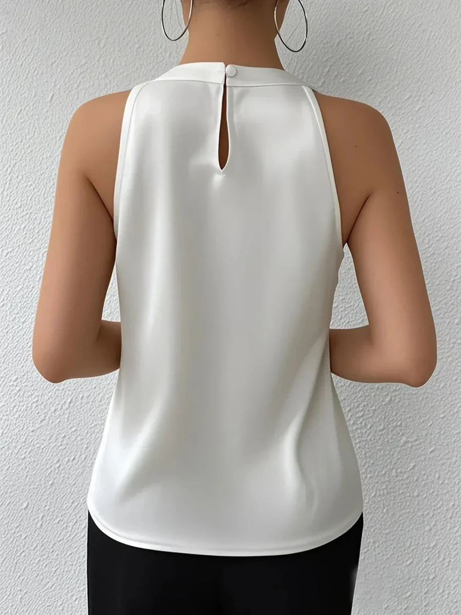 CYRENE | LUXURIOUS SLEEVELESS BLOUSE