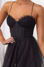 Eileen | Corset Tulle Midi Dress