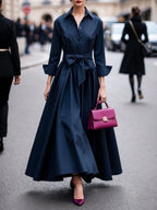 Elena | Cotton Twill Shirt Dress
