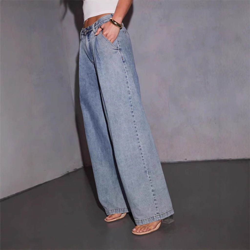 Fiona™ | Mid-rise straight cut jeans – fluid & feminine look