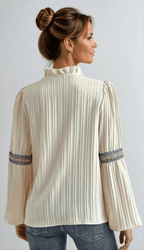 KINSLEY | LUXURIOUS V-NECK BLOUSE