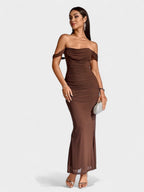 Lora | Nuit Draped Evening Gown