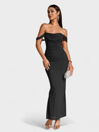 Lora | Nuit Draped Evening Gown