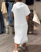 SHEILA | LONG DRESS WITH HOOD
