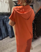 SHEILA | LONG DRESS WITH HOOD