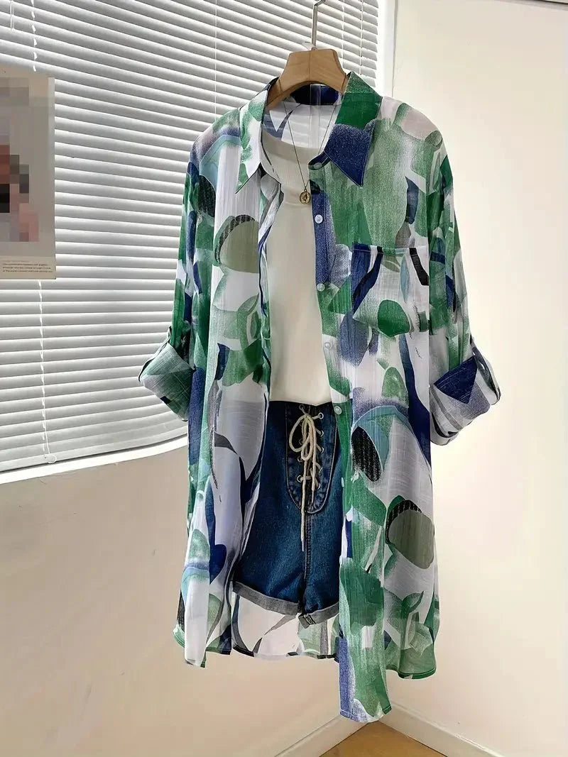 VICKY | STYLISH PRINTED BLOUSE